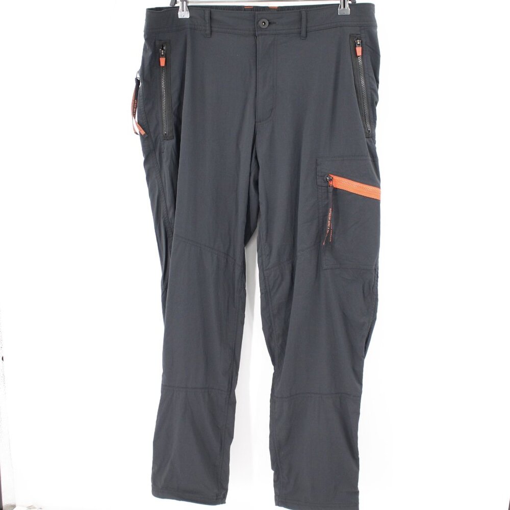 REI Co-Op Outdoor Afro Trail Pants Women 40 Cargo Pockets Straight Nylon Stretch